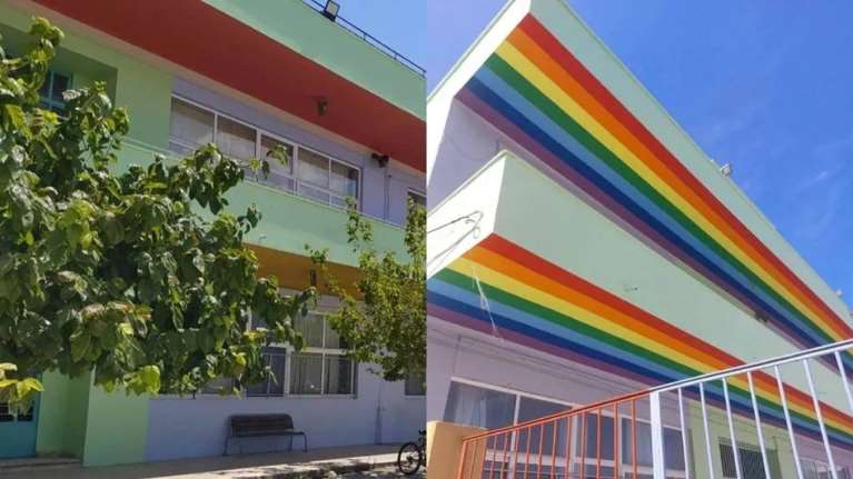 Κόρινθος: Αντιδράσεις για πολύχρωμα... ταβάνια σε σχολείο που θυμίζουν ΛΟΑΤΚΙ+– Τι απαντά ο σύλλογος γονέων