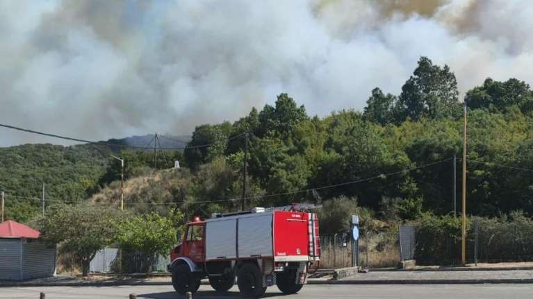 Μεγάλη φωτιά στην Κακαβιά: Μήνυμα από το 112 για εκκένωση χωριών στα Ιωάννινα  - &quot;Απομακρυνθείτε προς Δελβινάκη&quot;