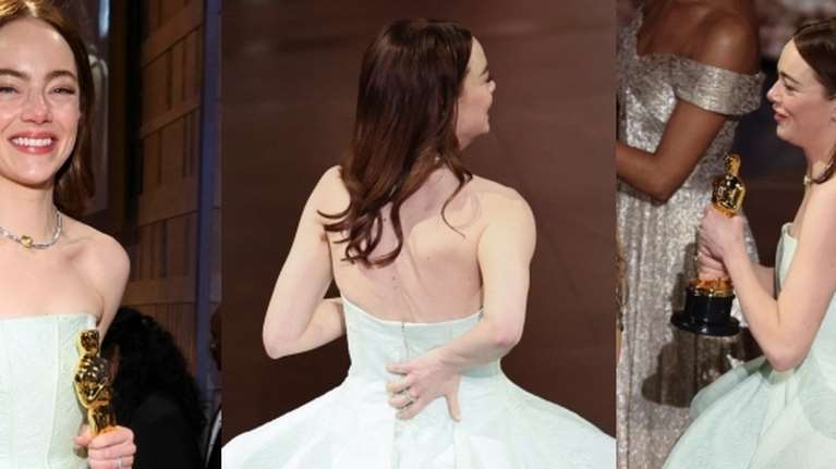 Οσκαρ 2024: Τα δάκρυα της Έμμα Στόουν και το ατύχημα την ώρα της τελετής- &quot;Σας παρακαλώ, μη με κοιτάξετε από πίσω&quot;