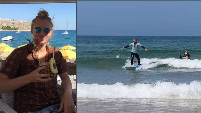 Ρόδος: Αυτός είναι ο 26χρονος που χτυπήθηκε από κεραυνό ενώ έκανε SUP στη Ρόδο - Συντετριμμένος ο πατέρας του