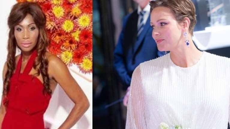 Ξένες στο ίδιο γκαλά: Η θλιμμένη Σαρλίν και η εκρηκτική πρώην του Αλβέρτου φόρεσαν λευκό του πάγου και κόκκινο της φωτιάς