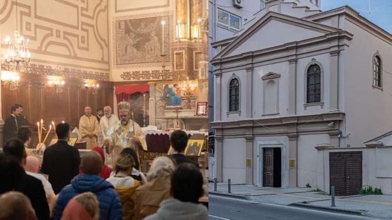 Ιστορική στιγμή: Ανάσταση στην Εκκλησία της Santa Maria - Για πρώτη φορά λειτουργία στη νέα έδρα της Μητρόπολης Σμύρνης