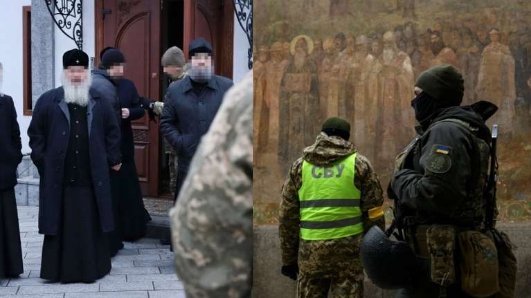 Ρώσοι πράκτορες είχαν φτιάξει &quot;γιάφκα&quot; σε ιστορικό μοναστήρι στο Κίεβο - Εφοδος των ουκρανικών μυστικών υπηρεσιών