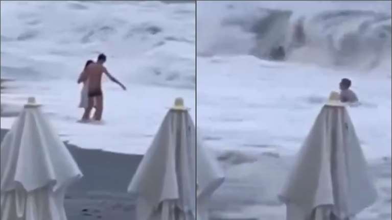 Την κατάπιε η θάλασσα: 20χρονη στο Σότσι με τον αγαπημένο της έπαιζε με τα κύματα μέχρι που παρασύρθηκε [βίντεο]