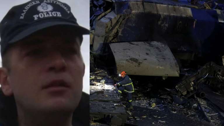 Τέμπη: "Είδα ήρωες και αγγέλους" - Συγκλονιστικές περιγραφές του αστυνομικού που έφτασε πρώτος στον τόπο της τραγωδίας