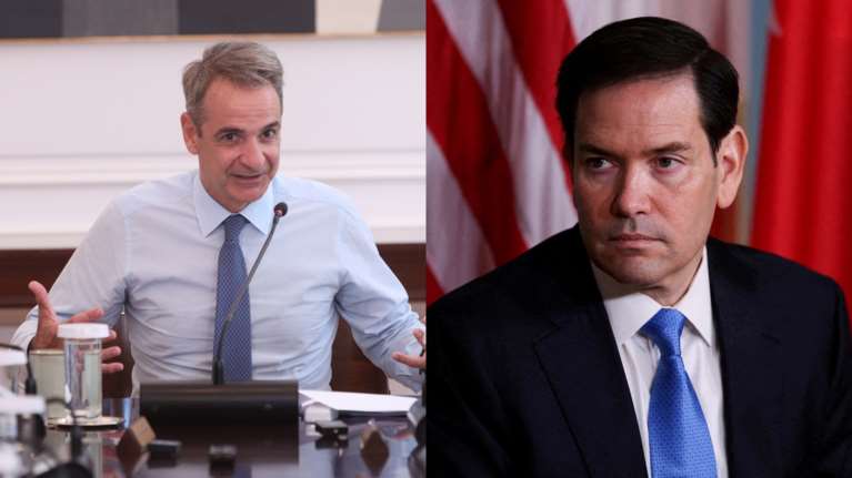 Τηλεφωνική επικοινωνία Μητσοτάκη-Ρούμπιο για Γάζα, Λιβύη και Ουκρανία