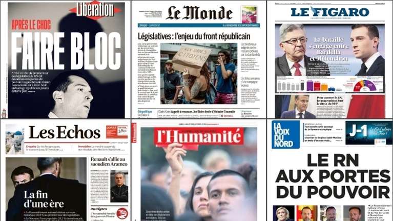 Ο γαλλικός Τύπος μπροστά στο σοκ της νίκης της άκρας Δεξιάς της Λεπέν: Η γαλλική τραγωδία και το τέλος μιας εποχής...