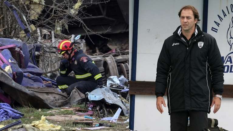 Τραγωδία στα Τέμπη: Viral η φωτογραφία με τον ήρωα διασώστη της ΕΜΑΚ να κλαίει - Προπονητής πόλο στον ΠΑΟΚ