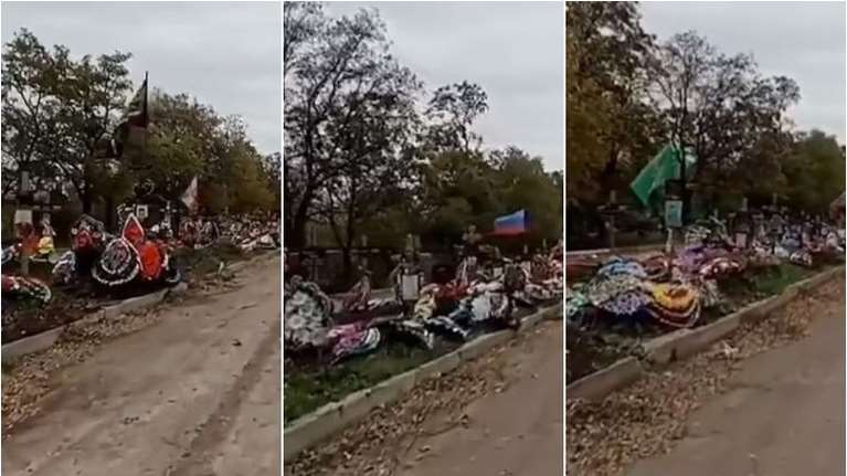 Πόλεμος στην Ουκρανία: Ανατριχιαστικό βίντεο με αυτοσχέδιους τάφους στο Λουγκάνσκ - Είναι Ρώσων στρατιωτών;