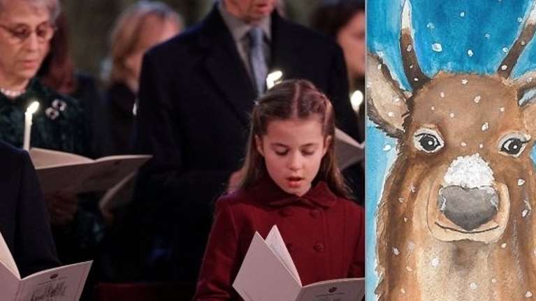 Ο πρίγκιπας έχει ταλέντο: Η ζωγραφιά του Τζορτζ για τα Χριστούγεννα με την οποία ευχήθηκαν Γουίλιαμ και Κέιτ