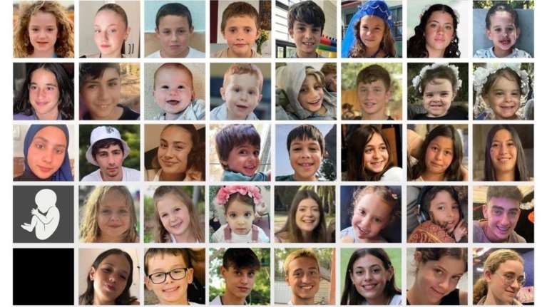 Το Ισραήλ έδωσε στη δημοσιότητα φωτογραφία με τα 40 παιδιά που κρατούνται από τη Χαμάς: &quot;Όμηροι των βάρβαρων σφαγέων&quot;