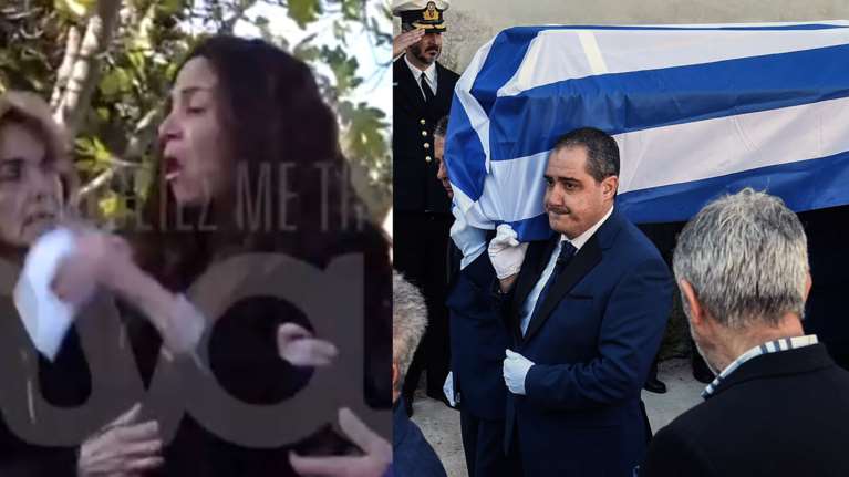 Θρήνος στην κηδεία του επισμηναγού Επαμεινώνδα Κωστέα: &quot;Μη φεύγεις, να φύγω εγώ&quot; ούρλιαζε η μάνα του - Κατέρρευσε η σύζυγός του [Εικόνες - Βίντεο]