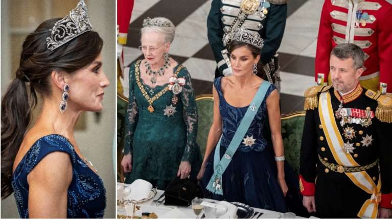 Η τιάρα που έβγαλε μάτι και τα σκουλαρίκια της πεθεράς: Η Λετίσια ντύθηκε βασίλισσα και έκανε μια εμφάνιση υπερπαραγωγή