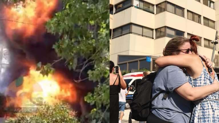 Χολαργός: Βίντεο ντοκουμέντο - Η στιγμή που ξεπηδούν οι φλόγες στο Metropolitan - Σκηνές αγωνίας έξω από το κτίριο [εικόνες - βίντεο]