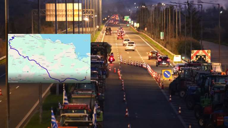 Μπλόκα: Τι λέει η ΕΛΑΣ για την κλειστή Εθνική οδό και τις ουρές χιλιομέτρων στο Μαρτίνο - Χάρτες με τις εναλλακτικές διαδρομές