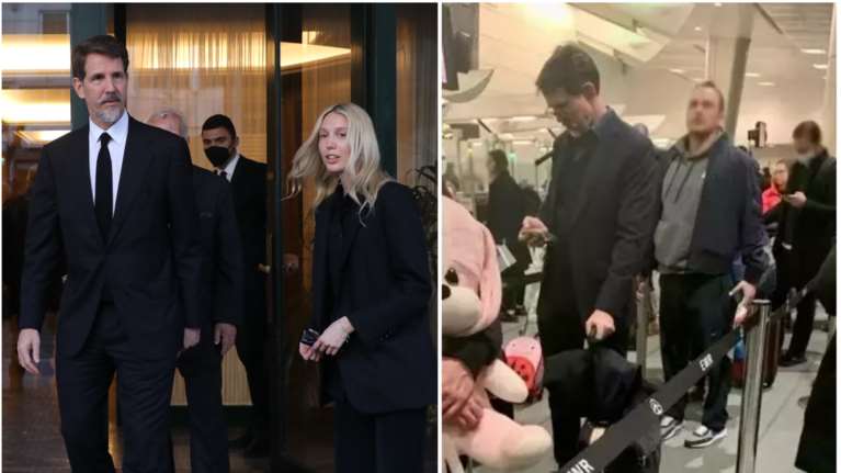 Μόνος στην ουρά του αεροδρομίου ο Παύλος - Η επιστροφή στη Νέα Υόρκη χωρίς τη Μαρί Σαντάλ