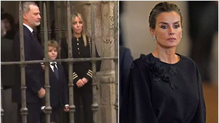 Νάντια Χαλαμανδάρη: Έσπασε το πρωτόκολλο στην κηδεία του πρώην συζύγου της - Η υπόκλιση στην αλάνθαστη Λετίσια