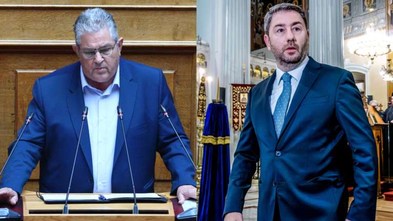 "Σφάζονται" ΠΑΣΟΚ - ΚΚΕ για το κείμενο για τη Γάζα: "Εσείς κυβερνήσατε με μπαμπά Μητσοτάκη" - "Πολιτικό ανέκδοτο ο Ανδρουλάκης"