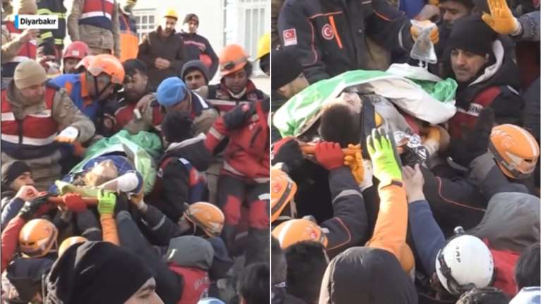 Τουρκία: Μητέρα και γιος διασώθηκαν μετά από 101 ώρες κάτω από συντρίμμια κτιρίου στο Ντιγιάρμπακιρ [βίντεο]