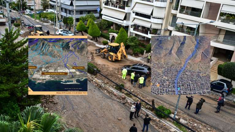 Ανάλυση Κολυδά για την Άνω Γλυφάδα: Πώς η υπογειοποίηση του ρέματος της Ευρυάλης συνετέλεσε στις καταστροφές