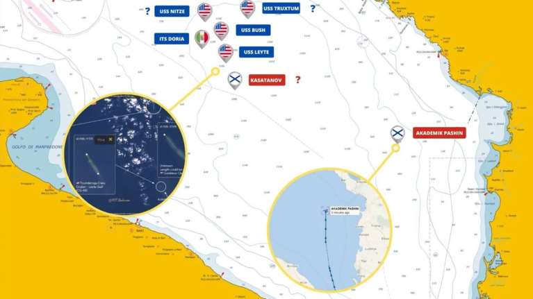 Ρωσικές προκλήσεις στην Αδριατική: Πλοία προσέγγισαν το αεροπλανοφόρο &quot;Τζορτζ Μπους&quot;