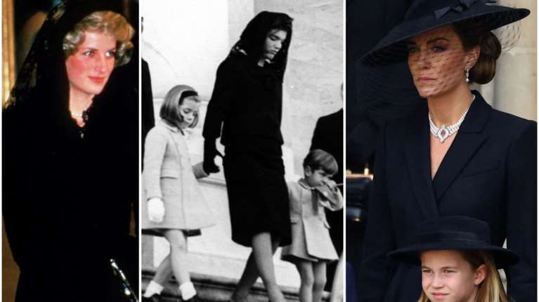 Εμβληματικές και στιλάτες ακόμα και στο πένθος: H Κέιτ στο δρόμο που χάραξαν η Τζάκι Κένεντι και η Νταϊάνα