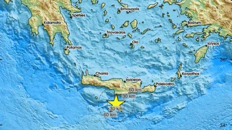 Κρήτη: Σεισμοί 4, 4,5 και 4,8 Ρίχτερ ταρακούνησαν τον νομό Ηρακλείου - Τριπλή σεισμική δόνηση σε λίγα λεπτά