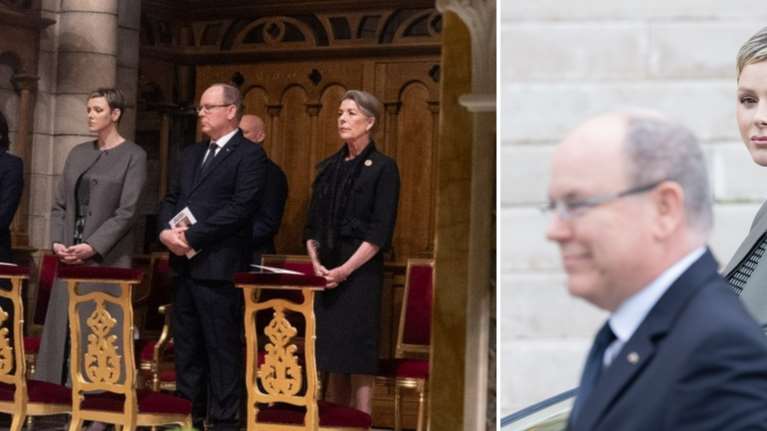 Πριγκίπισσα Σαρλίν: Με νέο look και χωρίς χαμόγελο σε royal έξοδο - Το total grey look και η μεγάλη αλλαγή της