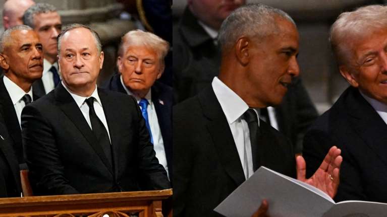 Τα γέλια Ομπάμα και Τραμπ στην κηδεία του Τζίμι Κάρτερ - Τους... αγριοκοίταζε η Κάμαλα Χάρις [εικόνες - βίντεο]