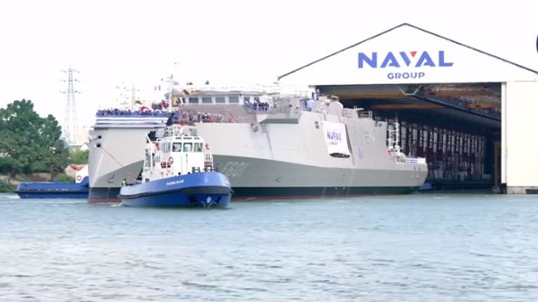 &quot;Κίμων&quot;: Σήμερα η επίσημη καθέλκυση της πρώτης φρεγάτας Belharra στη Γαλλία παρουσία Δένδια