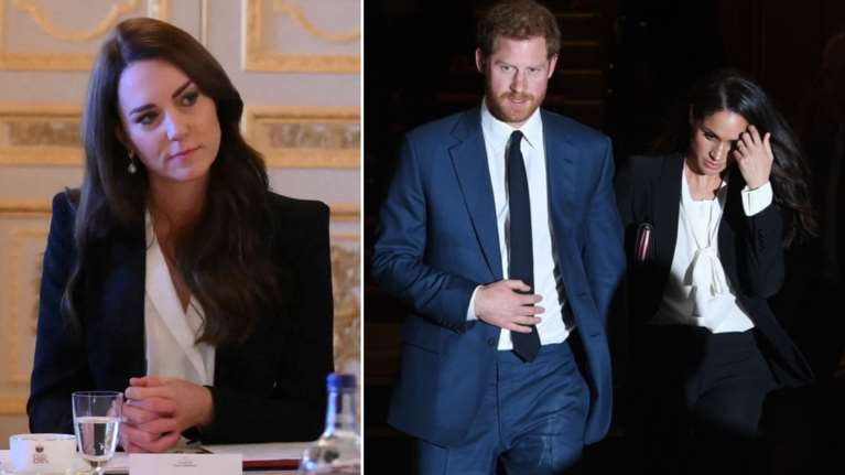 Κέιτ αντιγράφει Μέγκαν: Το ανδρόγυνο look με κοστούμι Alexander McQueen που ήταν το απόλυτο copy paste