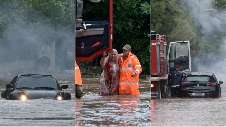 Κακοκαιρία: Δραματικές στιγμές στη Σταμάτα - Βούλιαξαν αυτοκίνητα, απεγκλωβίστηκαν οδηγοί [Εικόνες-Βίντεο]