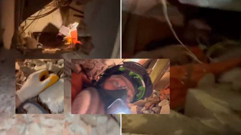 Τουρκία: Βίντεο ντοκουμέντο από κάμερα σε κράνος διασώστη - Η &quot;βουτιά&quot; σε απίστευτο λαγούμι για να σώσει εγκλωβισμένο