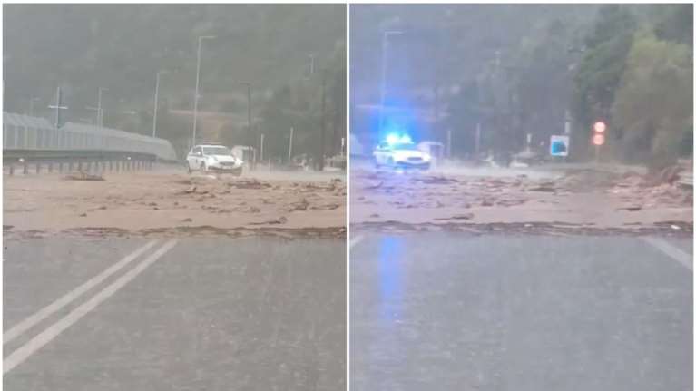 Κακοκαιρία: Έκλεισε η εθνική οδός Ηγουμενίτσας–Πλαταριάς λόγω κατολίσθησης [βίντεο]