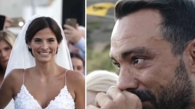 Τανιμανίδης - Μπόμπα: Το άγνωστο βίντεο από τον γάμο τους και τα δάκρυα του παρουσιαστή