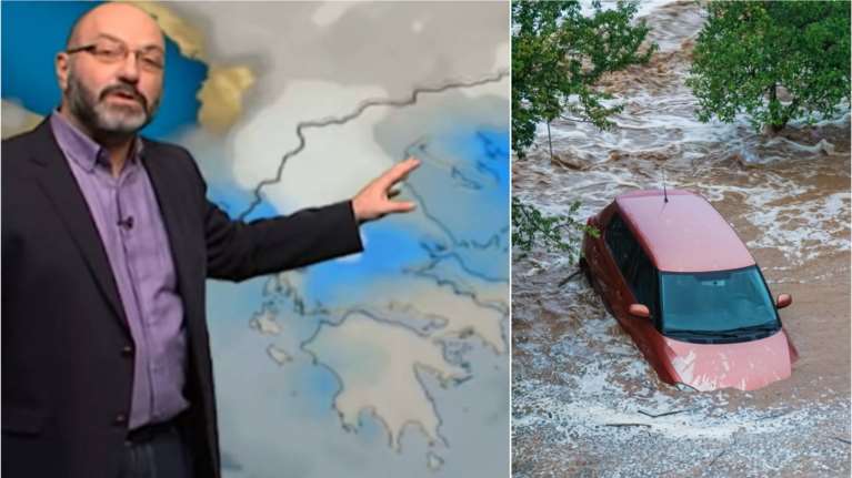 Αρναούτογλου για κακοκαιρία Daniel στη Μαγνησία: Προσοχή, προσοχή, προσοχή! - Δεν έχω δει παρόμοια ύψη βροχής στη ζωή μου