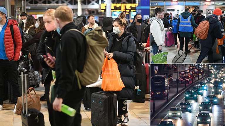 Λονδίνο: Απίστευτες εικόνες μαζικής φυγής πριν το σκληρό lockdown - Ουρές σε σταθμούς τρένων και δρόμους