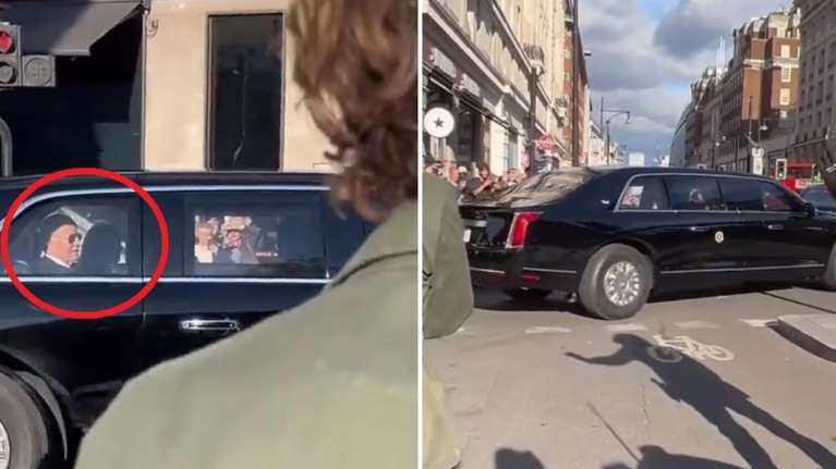 Κηδεία Βασίλισσας Ελισάβετ: Κόλλησε στην κίνηση με το &quot;Θηρίο&quot; ο Τζο Μπάιντεν [βίντεο]