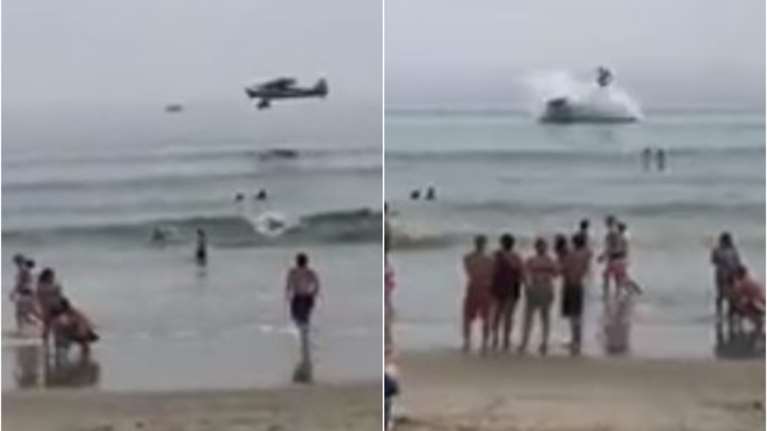 ΗΠΑ: Η στιγμή που αεροπλανο πέφτει στη θάλασσα κοντά σε αμμουδιά με δεκάδες λουόμενους [βίντεο]