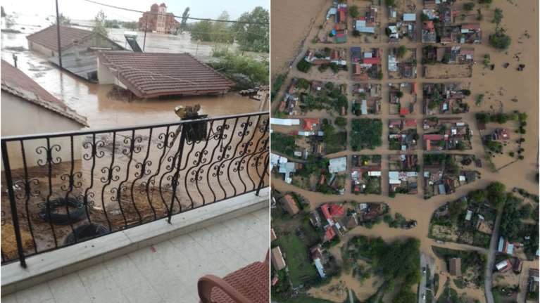 Υπέρεια Φαρσάλων: Τα νερά και η λάσπη έφτασαν και πάλι στις στέγες των σπιτιών [εικόνες - βίντεο]