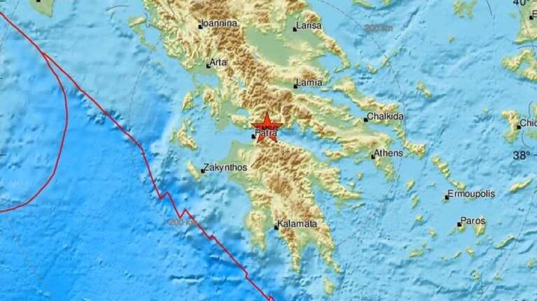 Ταρακουνήθηκε η Ναύπακτος με δύο σεισμούς 4,9 και 4,1 βαθμών της κλίμακας Ρίχτερ