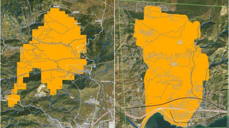 Υπηρεσία Copernicus: Οι εικόνες από τον δορυφόρο αποτυπώνουν το μέγεθος των καταστροφικών πύρινων μετώπων