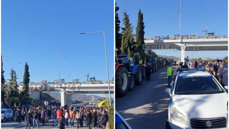 Αποφασισμένοι οι αγρότες: Έκλεισαν την εθνική οδό στο ύψος της Αταλάντης και στα δύο ρεύματα - Ενισχύουν το μπλόκο