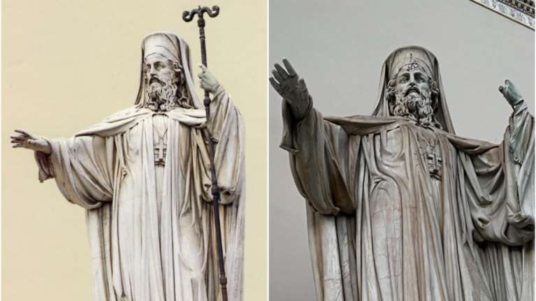 Τα ιστορικά μνημεία της Αθήνας βανδαλίζονται από τους γνωστούς &quot;ευάλωτους&quot;: Εχασε τη ράβδο του και ο Πατριάρχης Γρηγόριος Ε΄