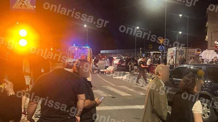 Θανατηφόρο τροχαίο στη Λάρισα: Νεκρή 52χρονη που εκτοξεύτηκε από μηχανή μετά από σύγκρουση με όχημα