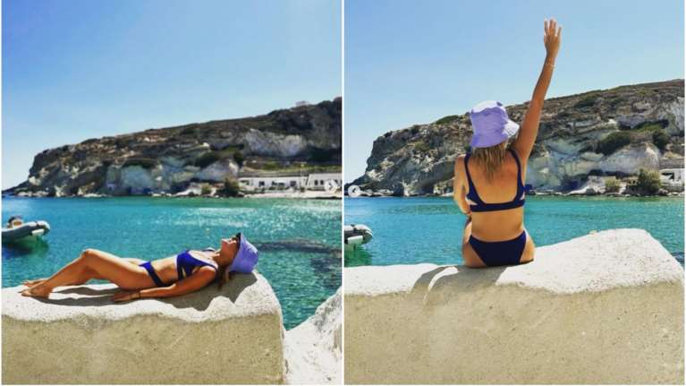 Μαρία Μπεκατώρου: Ξέγνοιαστες διακοπές σε νησί των Κυκλάδων - Πιο αέρινη από ποτε η παρουσιάστρια [εικόνες]