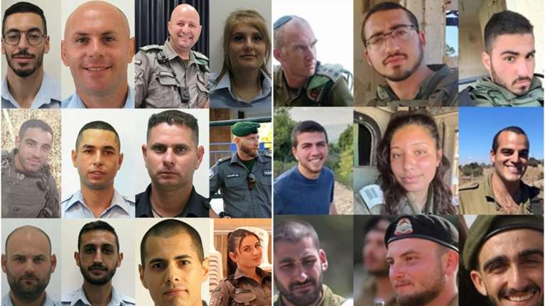 Πόλεμος στο Ισραήλ: Το συγκλονιστικό κολάζ με τις φωτογραφίες στρατιωτικών και αστυνομικών που σκοτώθηκαν από τη Χαμάς