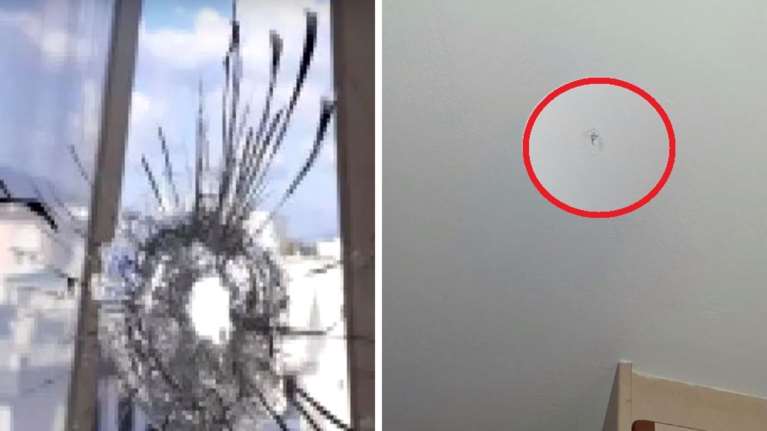 Κορωπί: Αδέσποτη σφαίρα καρφώθηκε σε παιδικό δωμάτιο - Έσπασε το τζάμι και τρύπησε το ταβάνι [εικόνες-βίντεο]