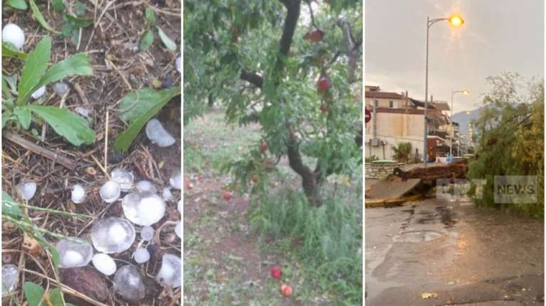 Μετά τις πυρκαγιές... μπουρίνια: Ξαφνική κακοκαιρία έπληξε Καλαμάτα, Τρίκαλα και Σέρρες [εικόνες, βίντεο]