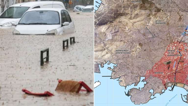 Καθηγητής Μπελαβίλας: Πού θα πλημμυρίσει η Αττική αν υπερχειλίσουν Κηφισός και Ιλισσός - Τα πάντα θα βρεθούν κάτω από το νερό